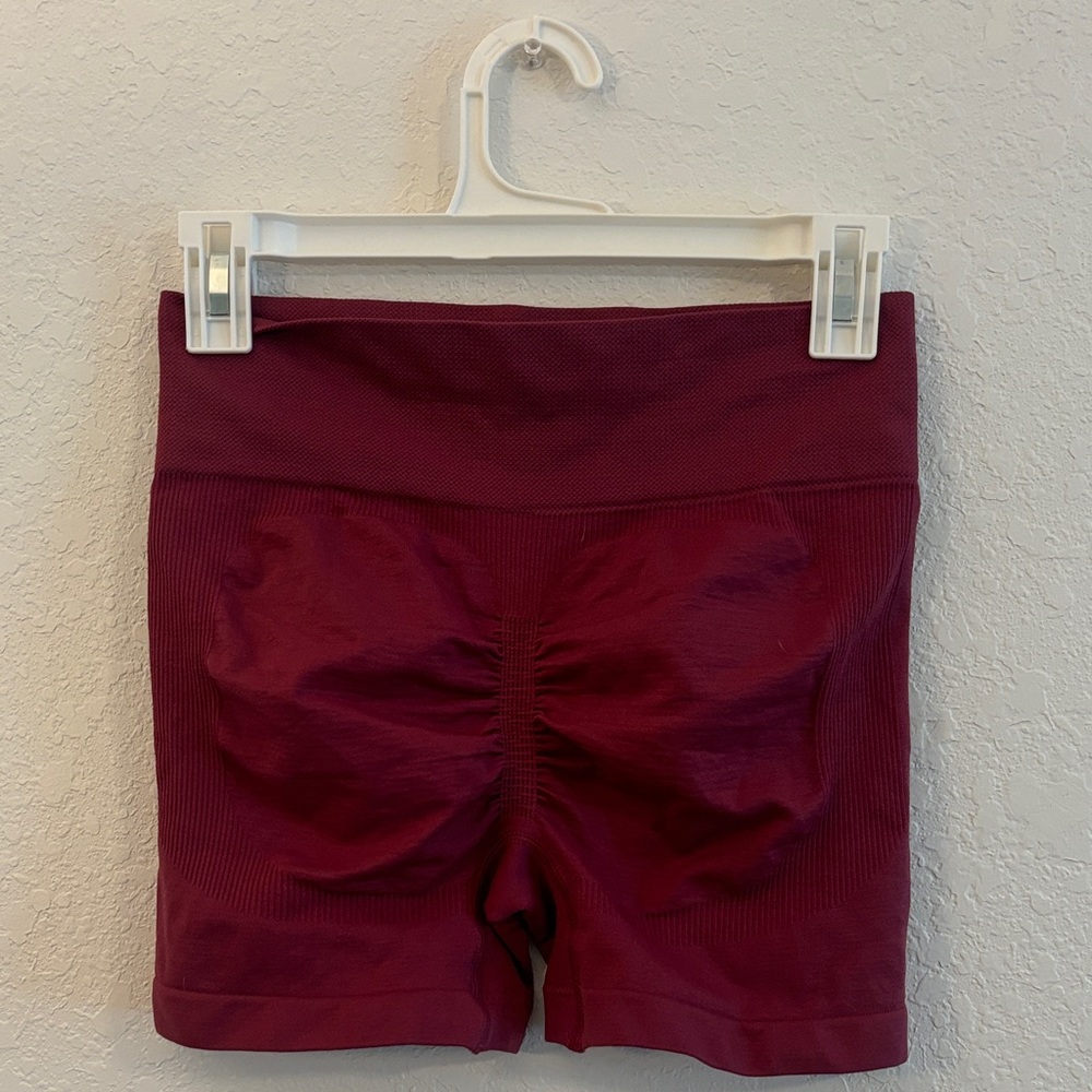 SHEIN Burgundy Bike Shorts
